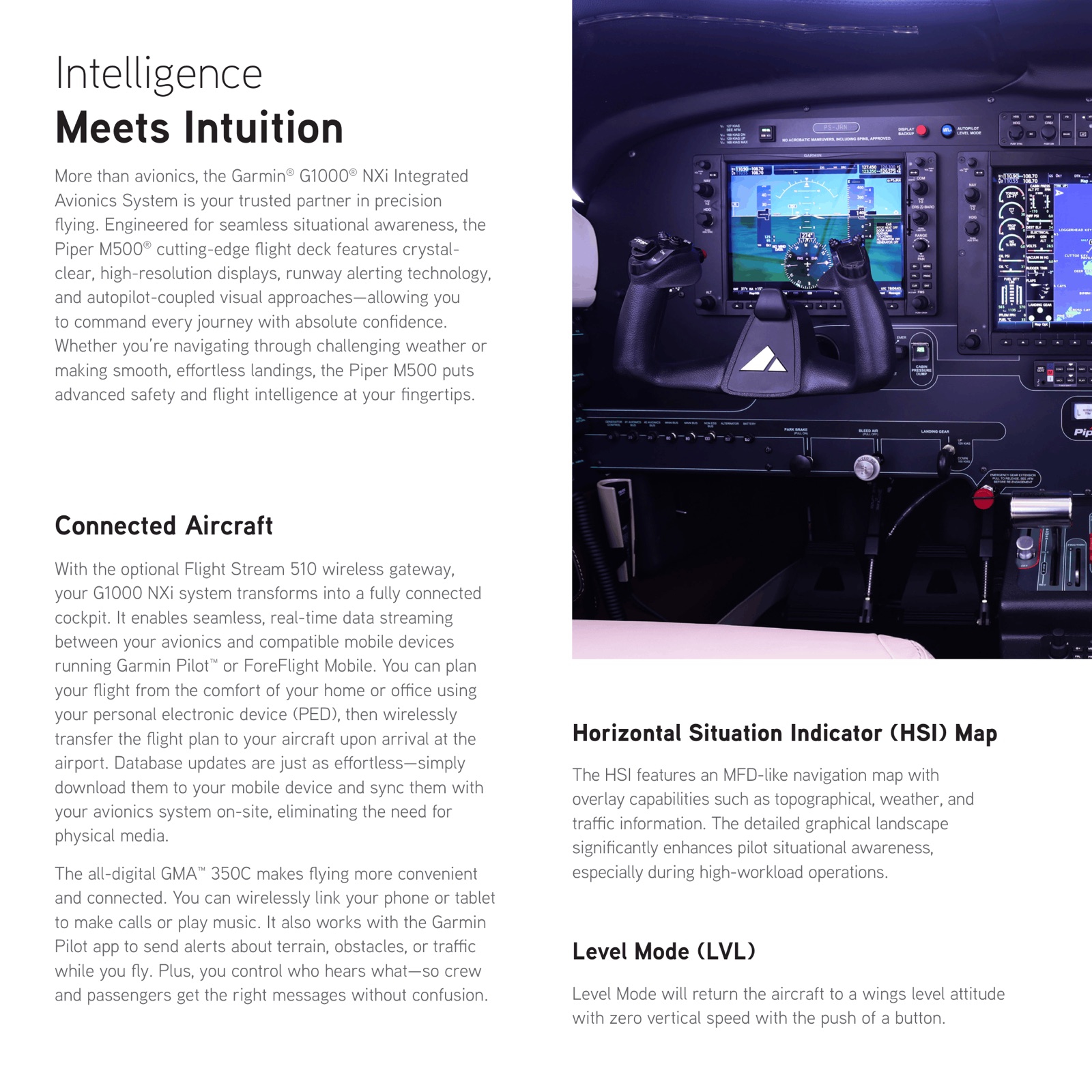 2026 Piper M500 Brochure page 8